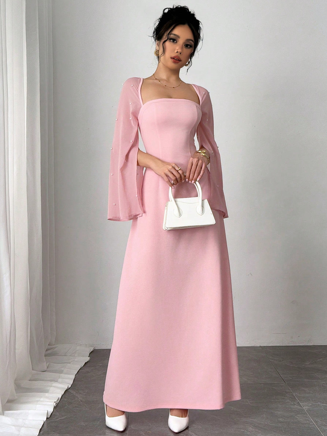 Rochie maxi SHEIN, roz