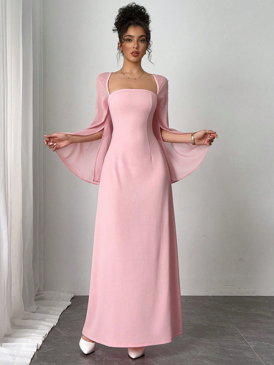 Rochie de ocazie SHEIN, roz