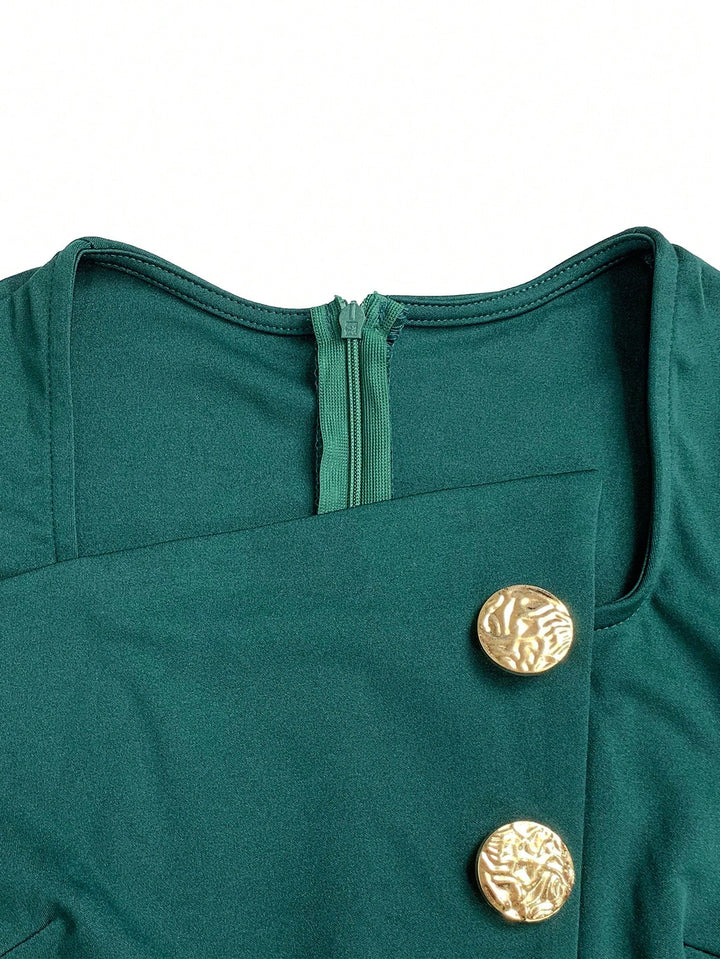 Salopetă lungă SHEIN, verde