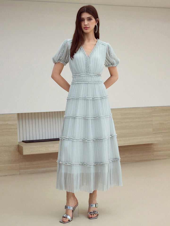 SHEIN szürke midi ruha