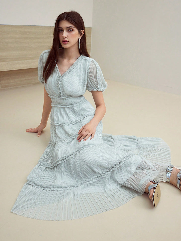 SHEIN szürke midi ruha