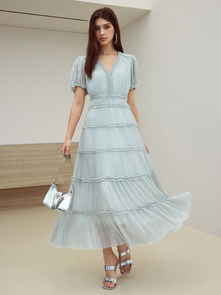 SHEIN szürke midi ruha