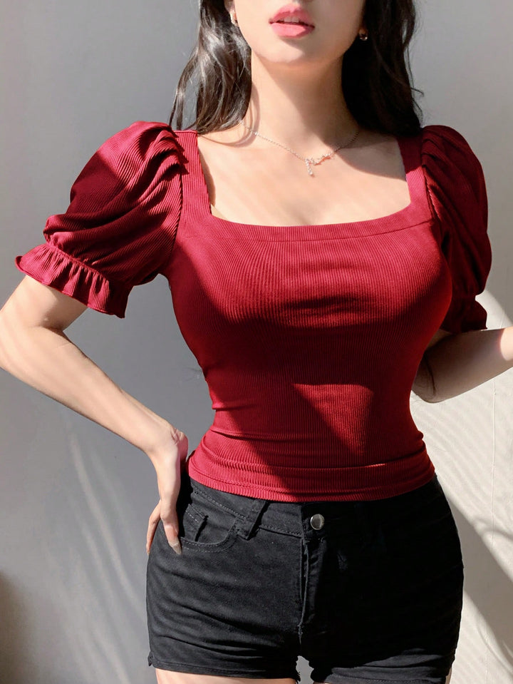 Tricou SHEIN, vișiniu