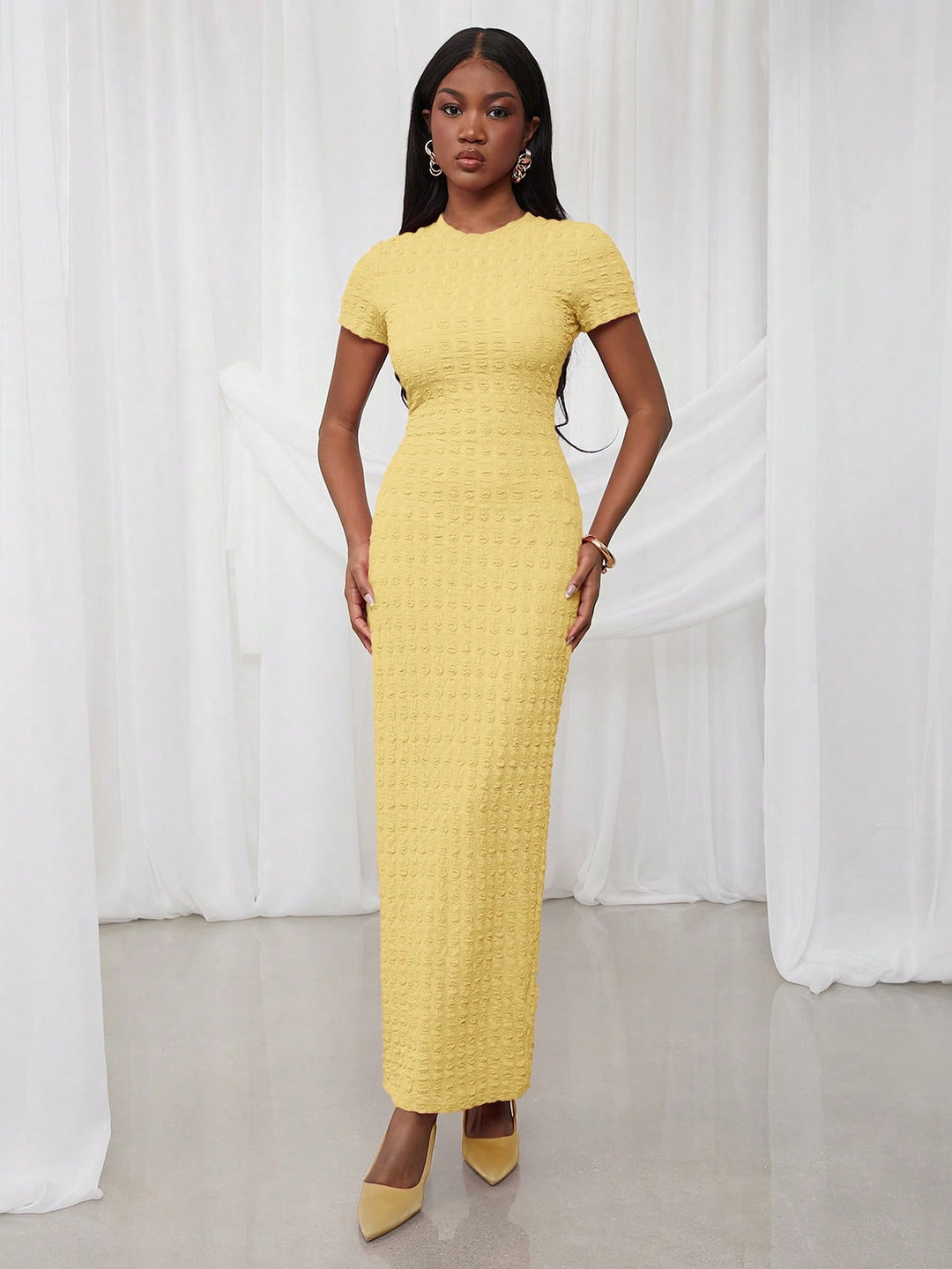 Rochie maxi SHEIN, galben