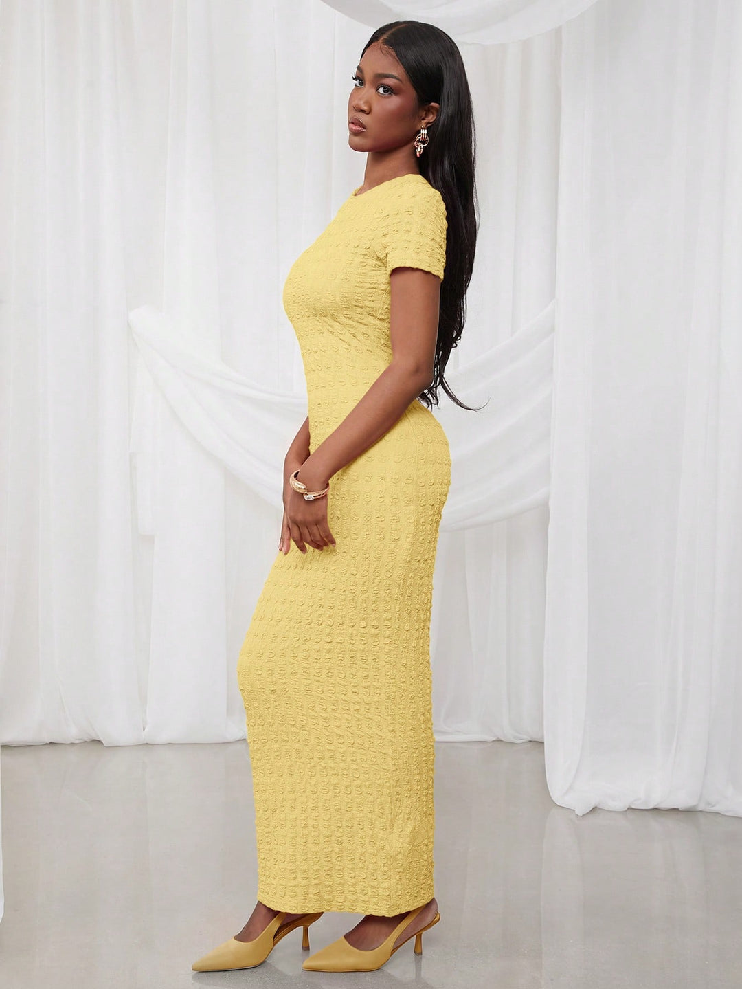 Rochie maxi SHEIN, galben