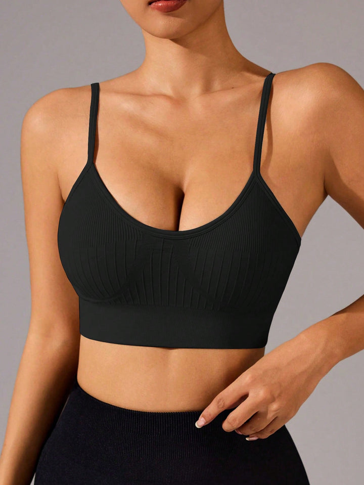 Bustieră sport SHEIN, negru