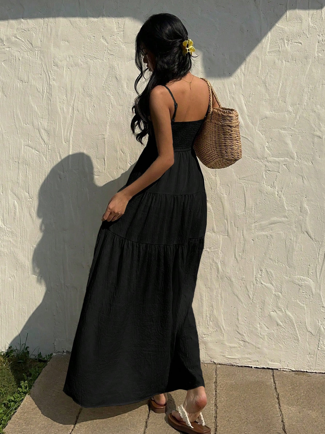 Rochie maxi SHEIN, negru