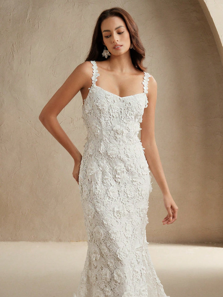 Rochie maxi SHEIN, alb