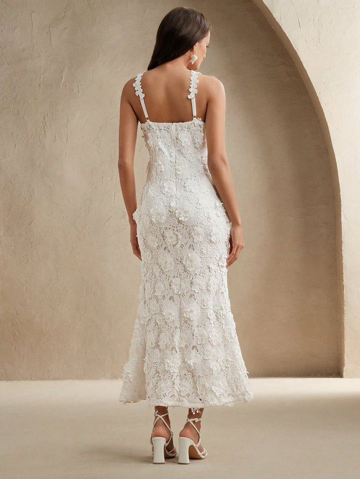 Rochie maxi SHEIN, alb