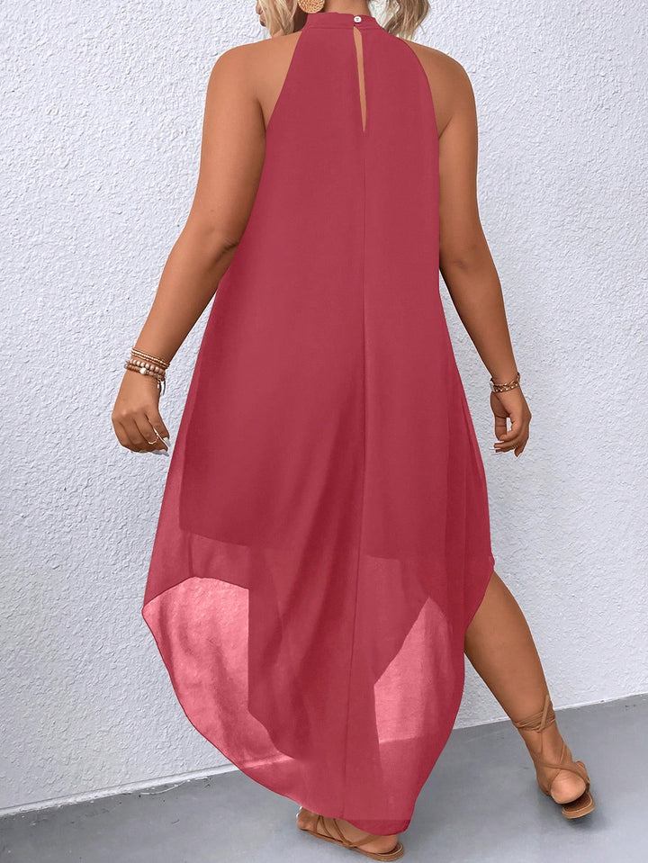 Shein Curve+ ruha, rózsaszín