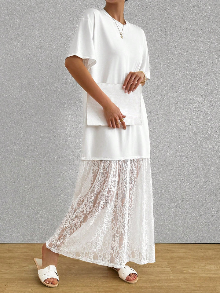 Rochie maxi SHEIN, alb