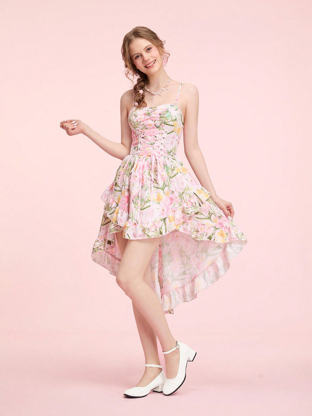 Pantofi cu toc SHEIN, alb