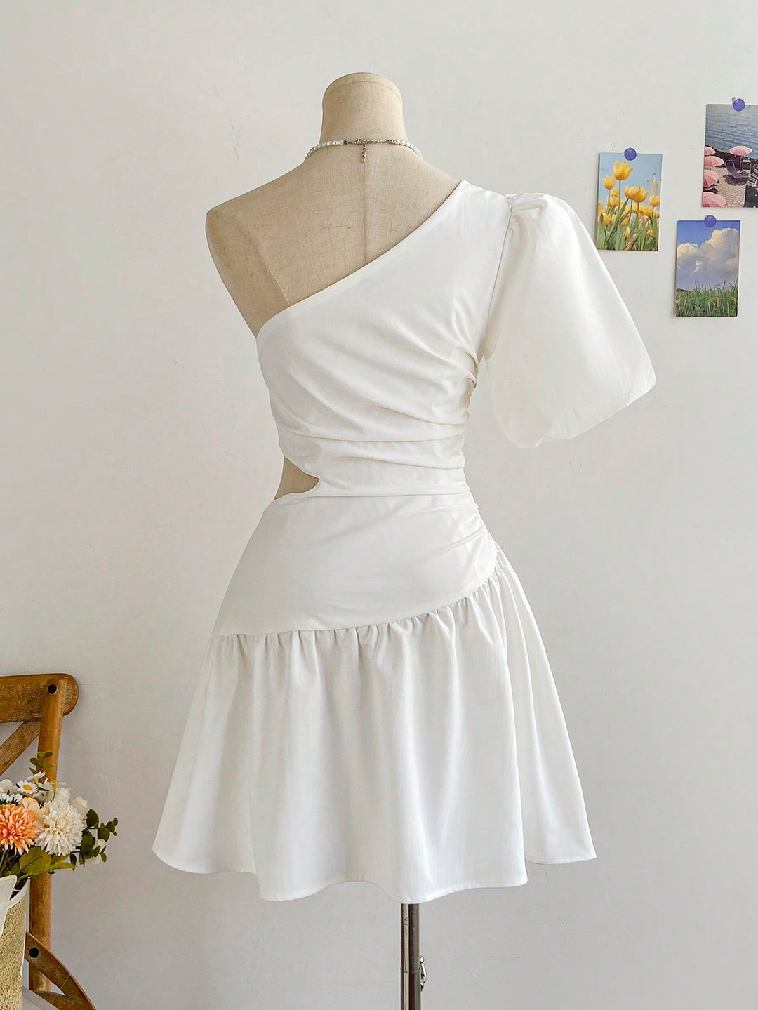 Rochie scurtă SHEIN, alb