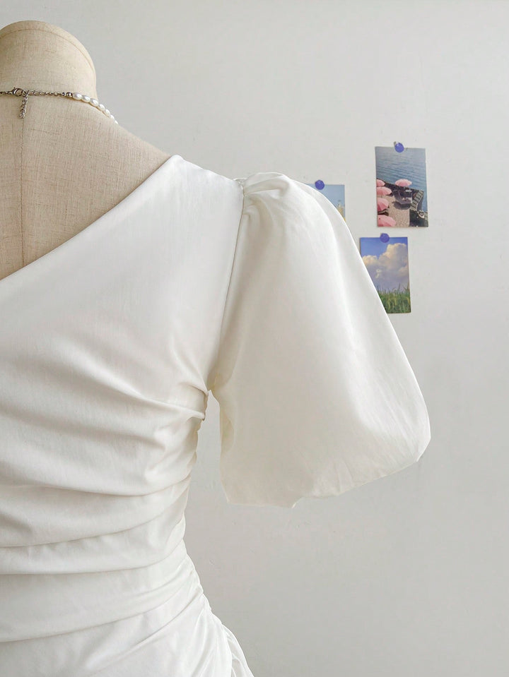 Rochie scurtă SHEIN, alb