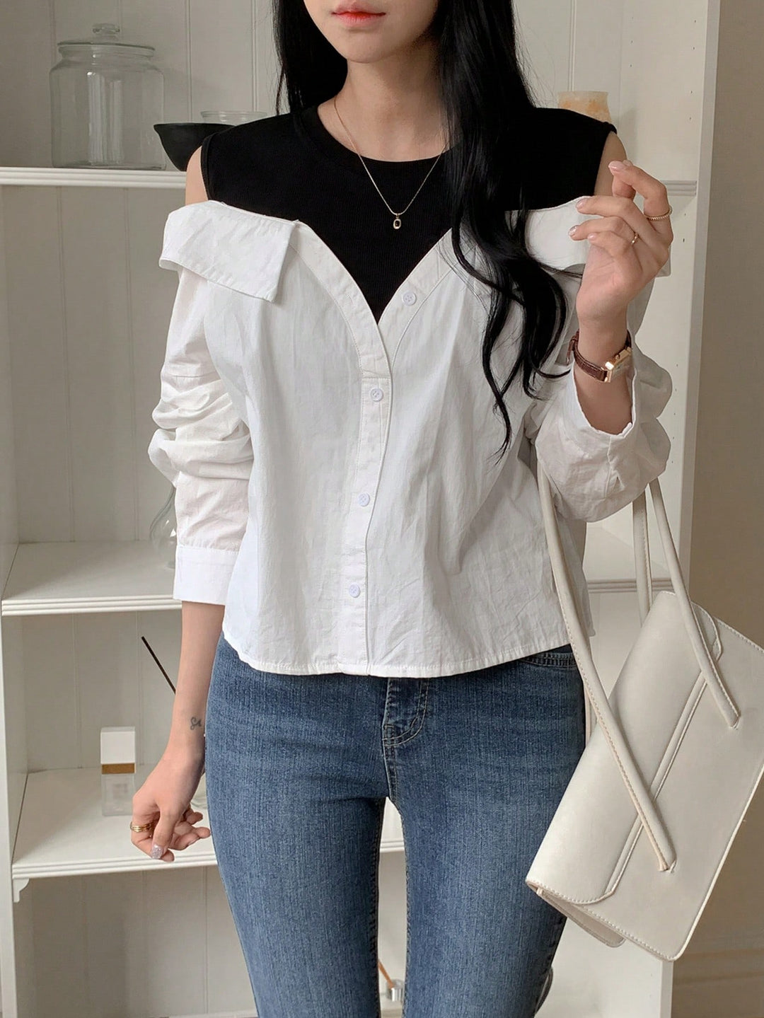 Bluza SHEIN, alb
