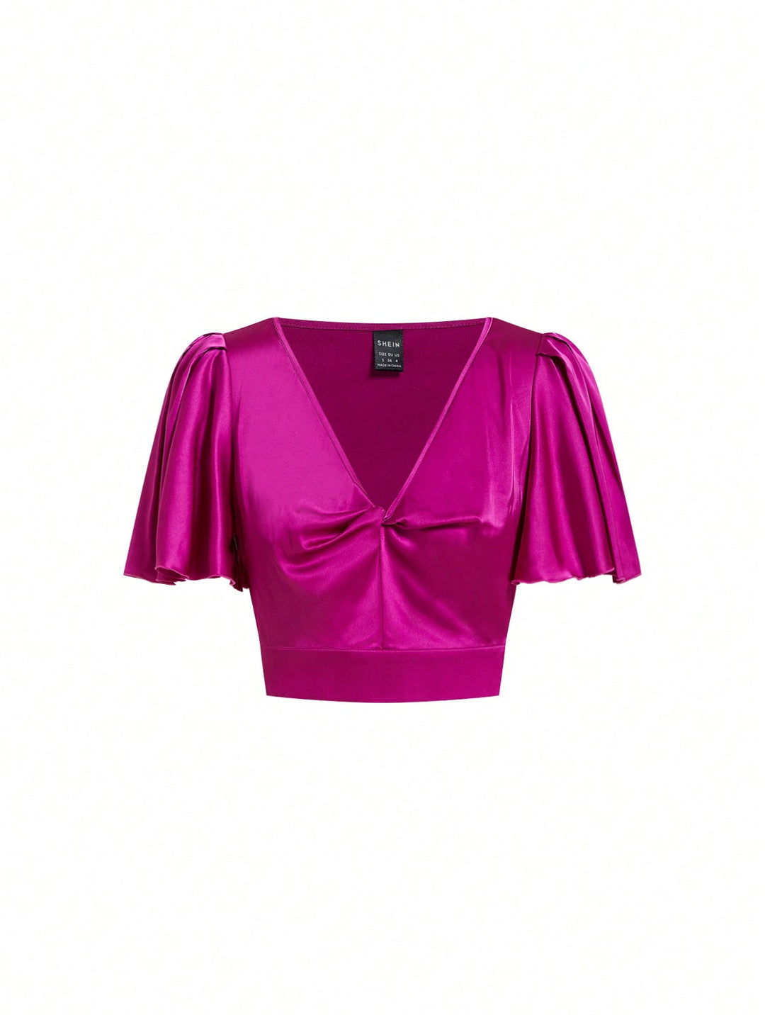 Tricou crop SHEIN, roz