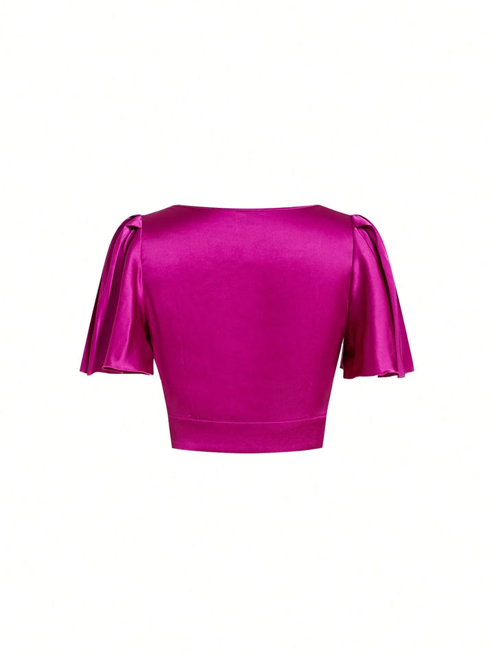 Top SHEIN, rózsa
