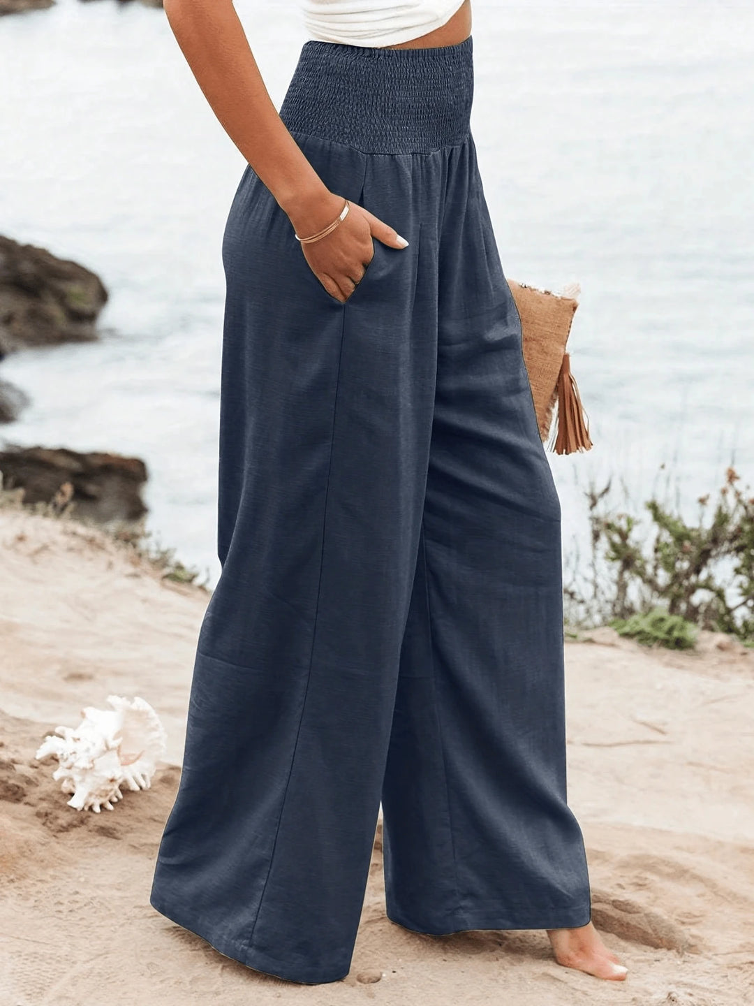 Pantaloni SHEIN, albastru