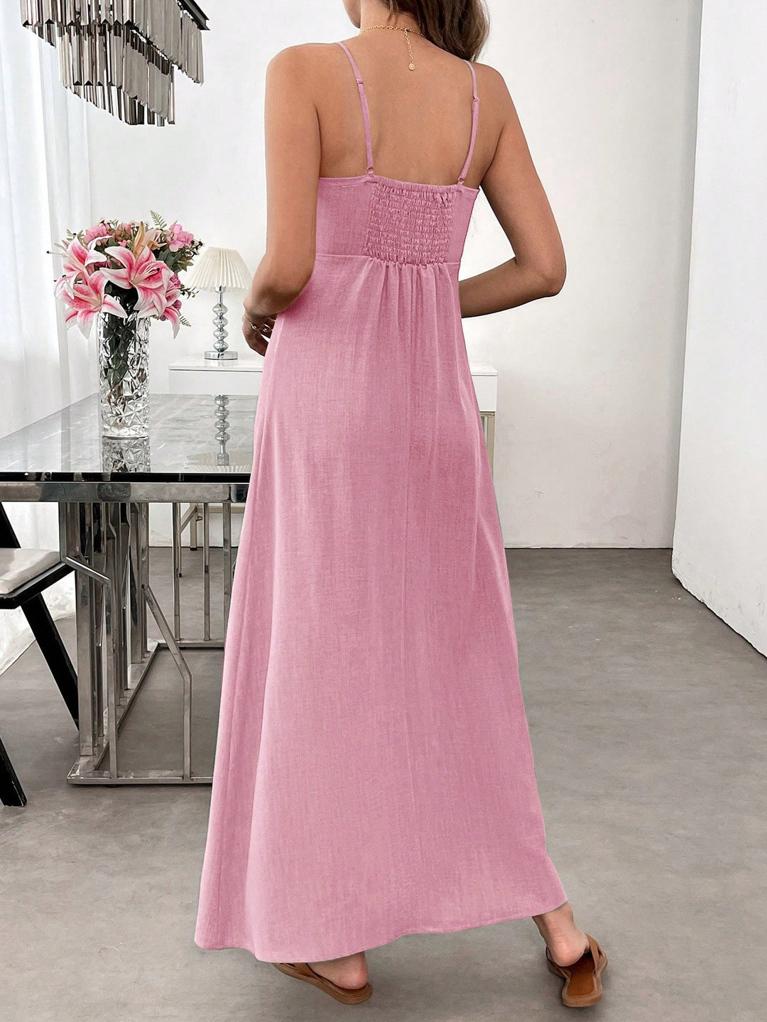 Rochie maxi Shein, roz