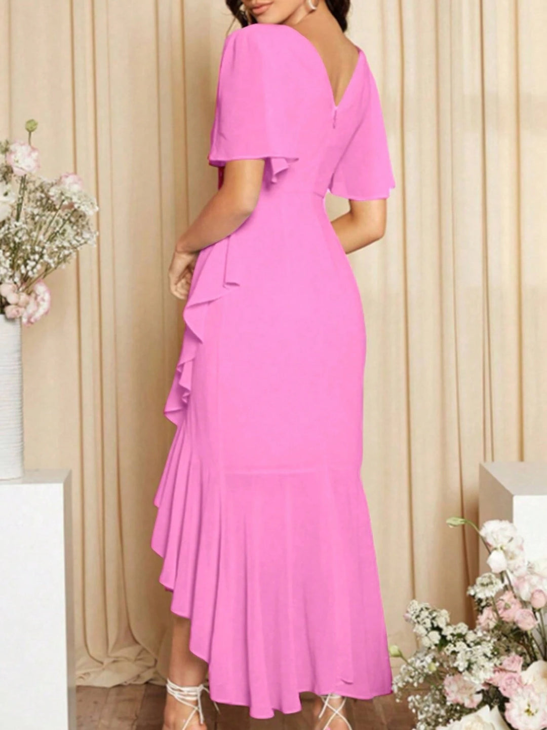 Rochie midi SHEIN, roz