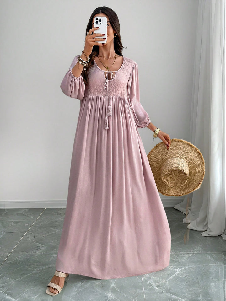 SHEIN maxi ruha, rózsaszín