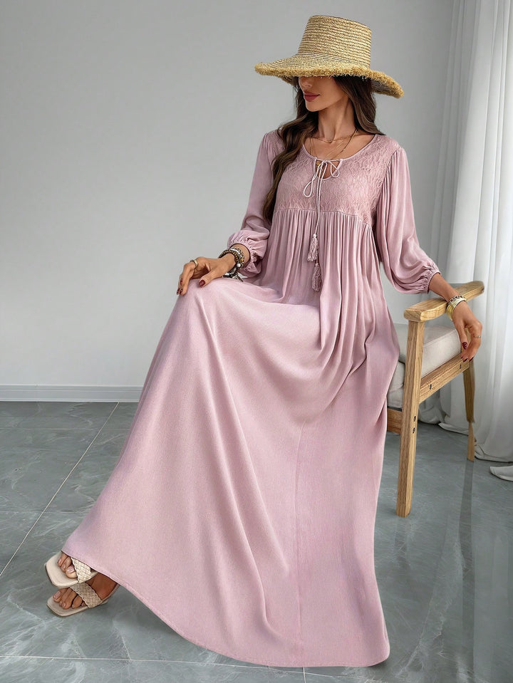 SHEIN maxi ruha, rózsaszín