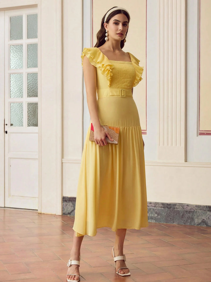 Rochie maxi SHEIN, galben