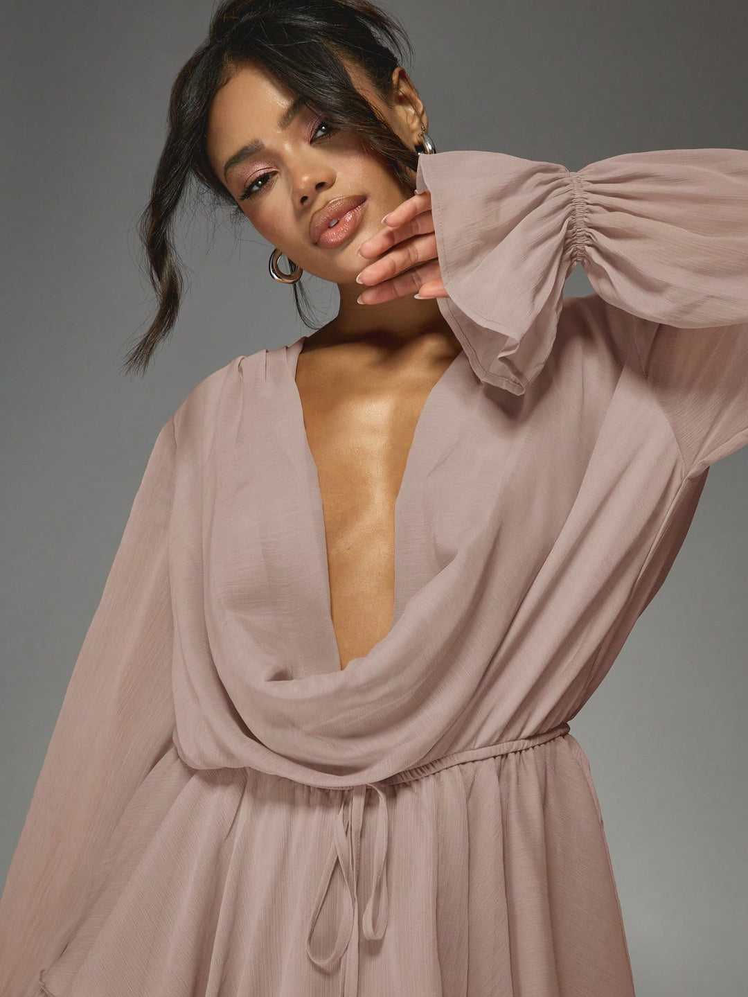 Rochie maxi SHEIN, roz
