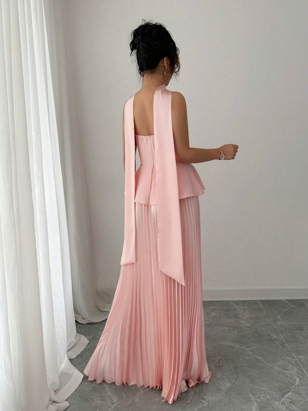 Rochie midi SHEIN, roz