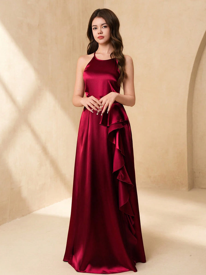 Rochie de ocazie SHEIN, vișiniu