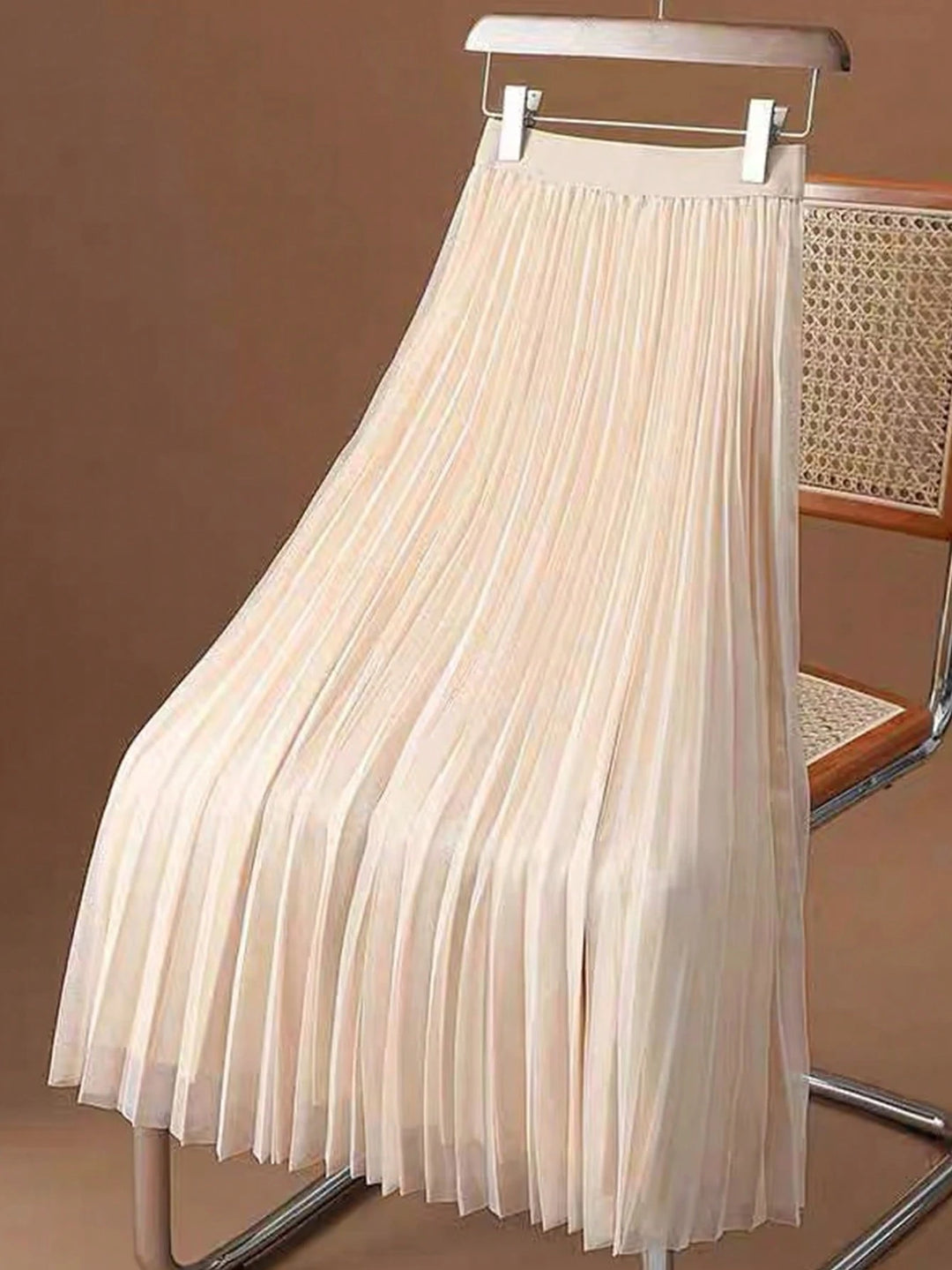 Fustă maxi SHEIN, crem