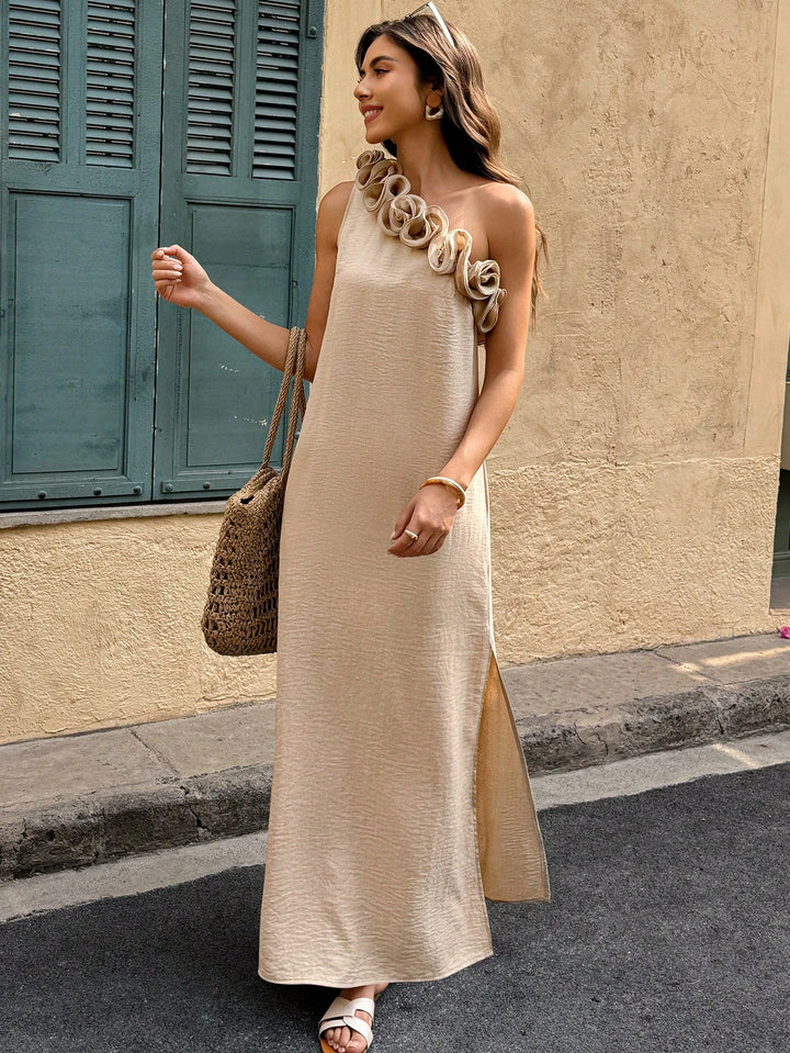Rochie maxi SHEIN, bej