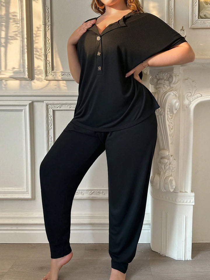 SHEIN Pyjama Set, Black