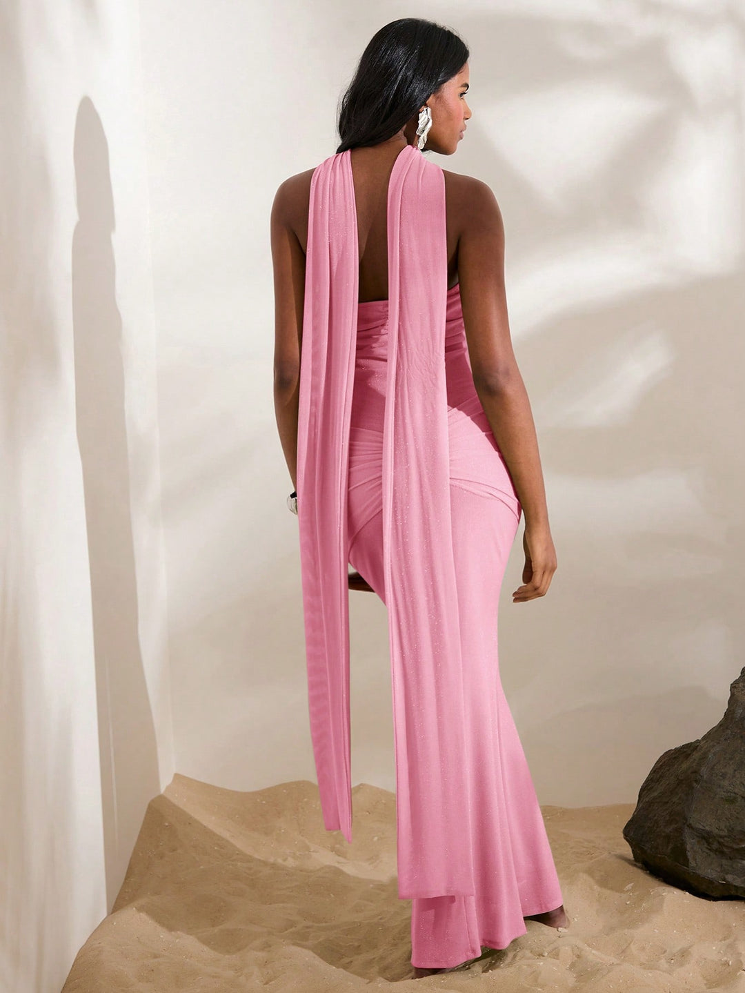 Rochie maxi SHEIN, roz