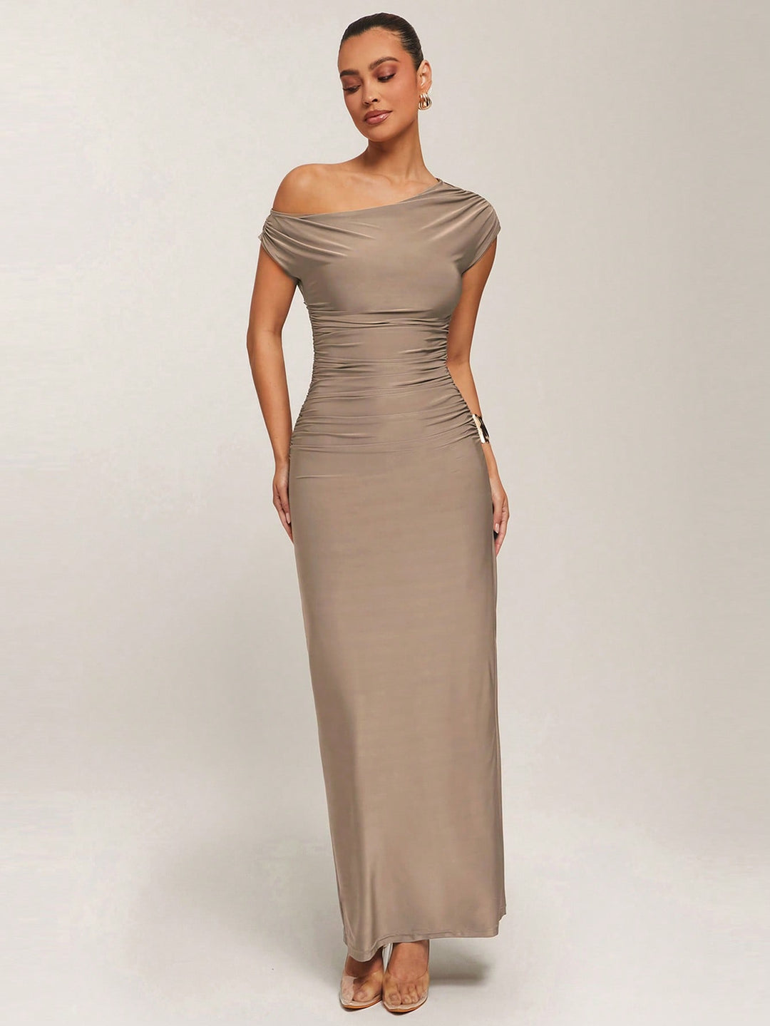 SHEIN maxi ruha, bézs