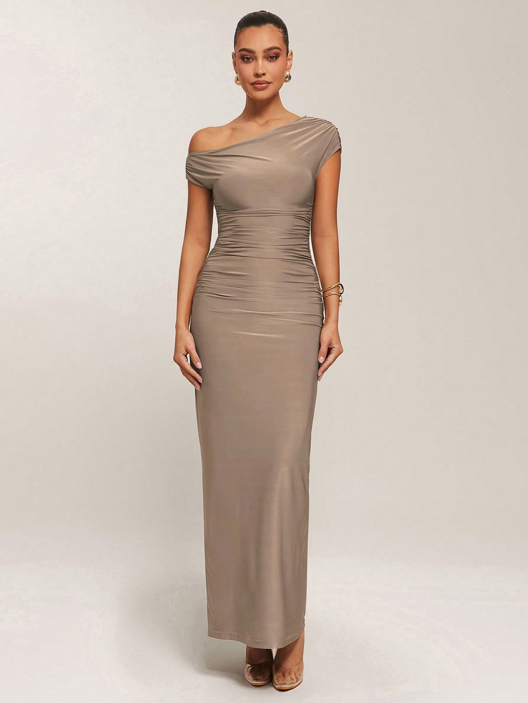 SHEIN maxi ruha, bézs
