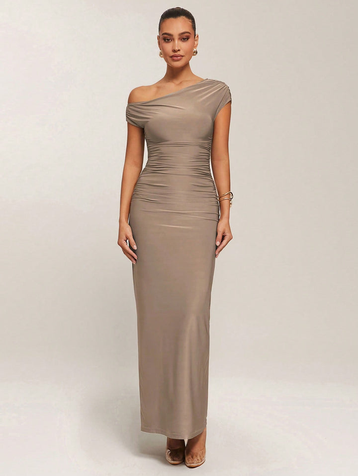 SHEIN maxi ruha, bézs