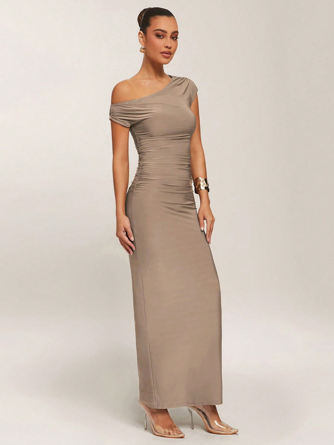 SHEIN maxi ruha, bézs