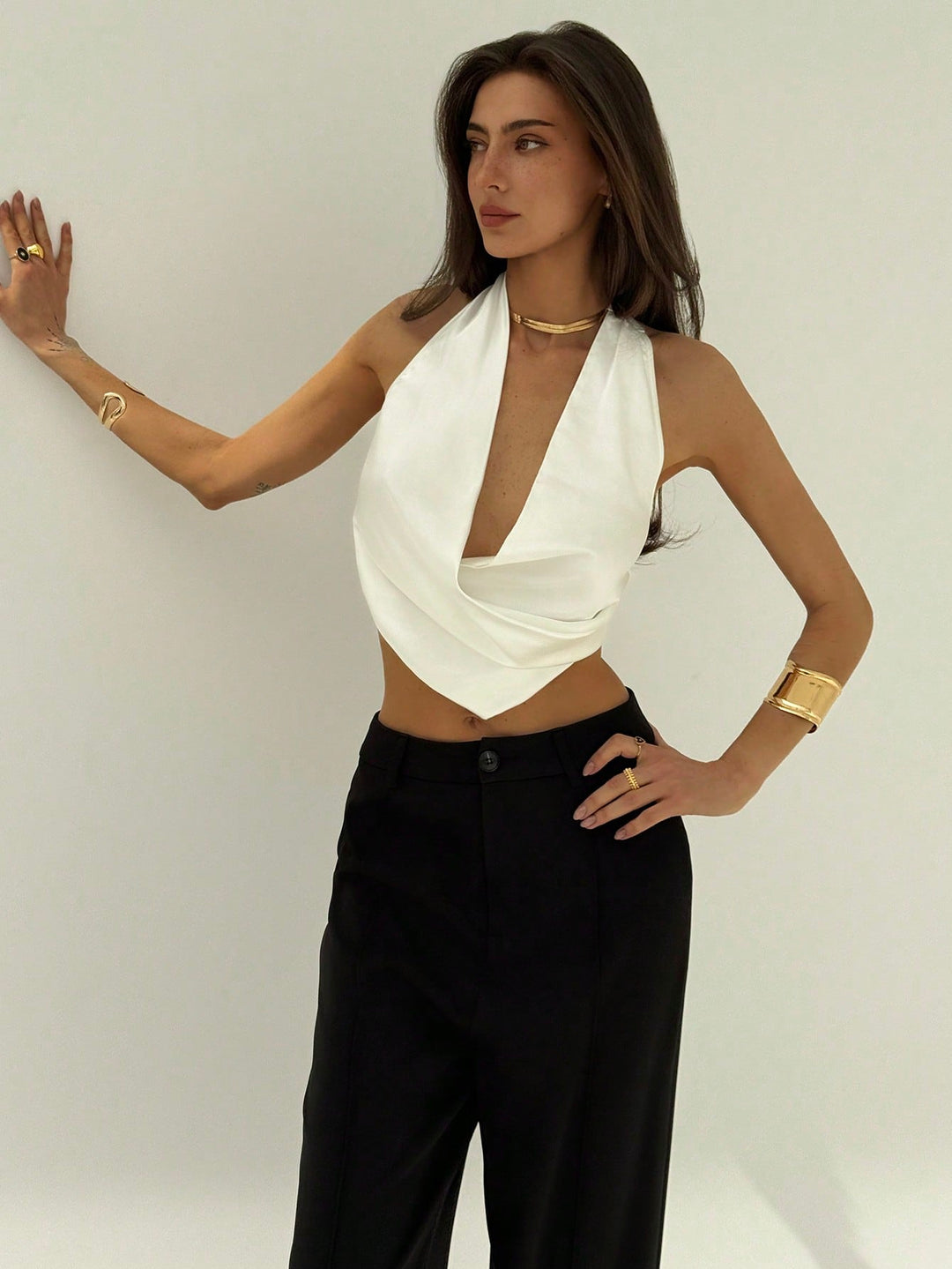 Top SHEIN, alb