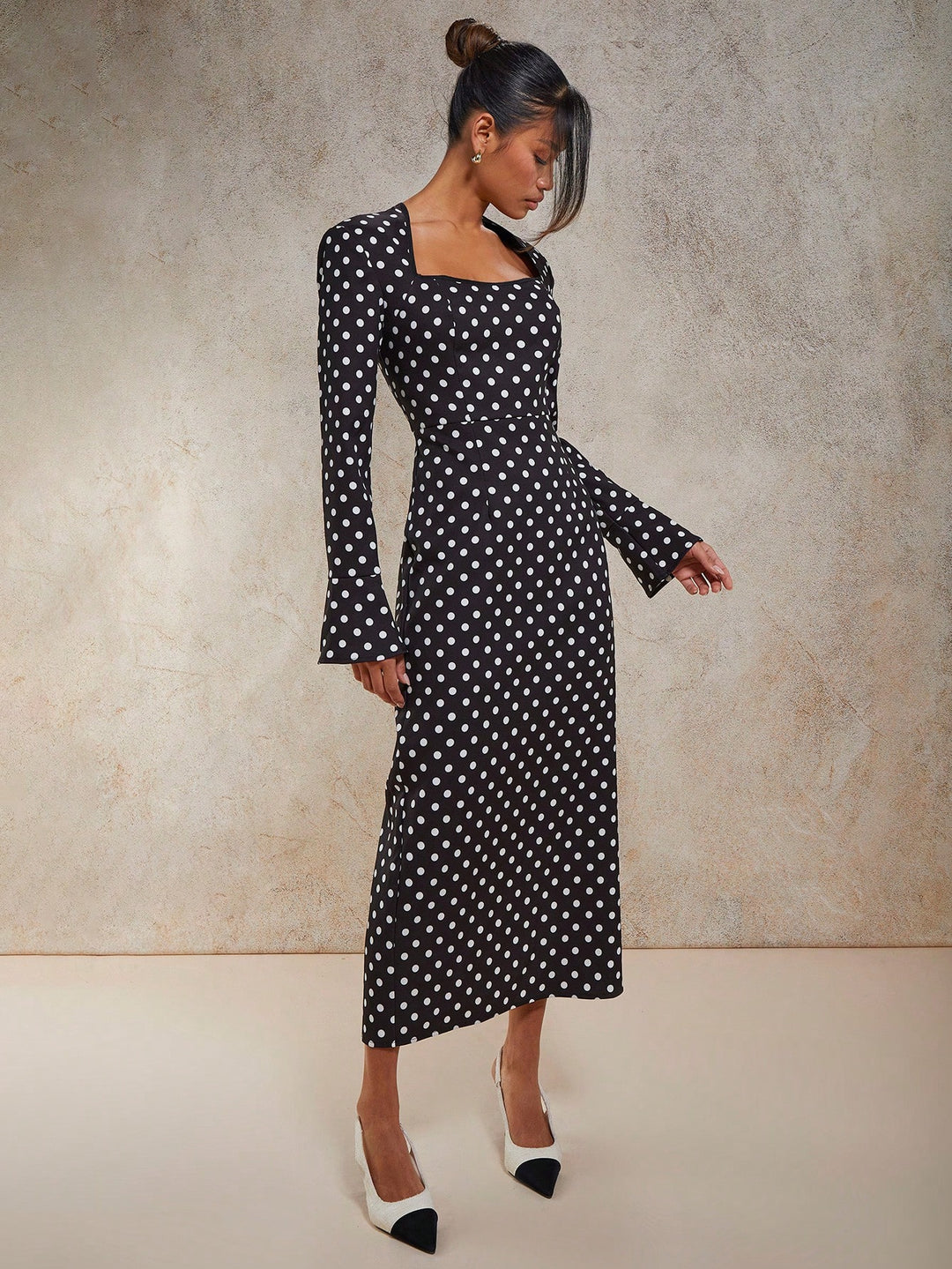 SHEIN maxi ruha, fekete