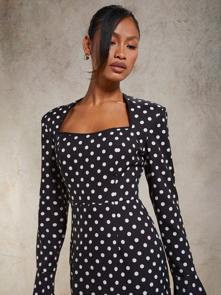 SHEIN maxi ruha, fekete