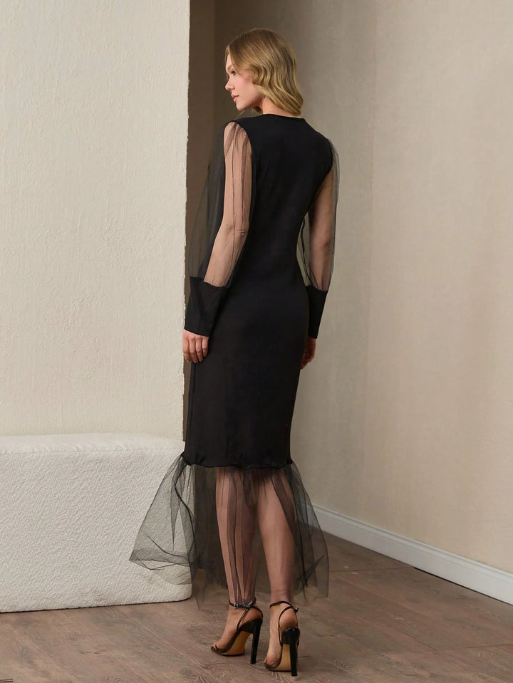 Rochie midi SHEIN, negru