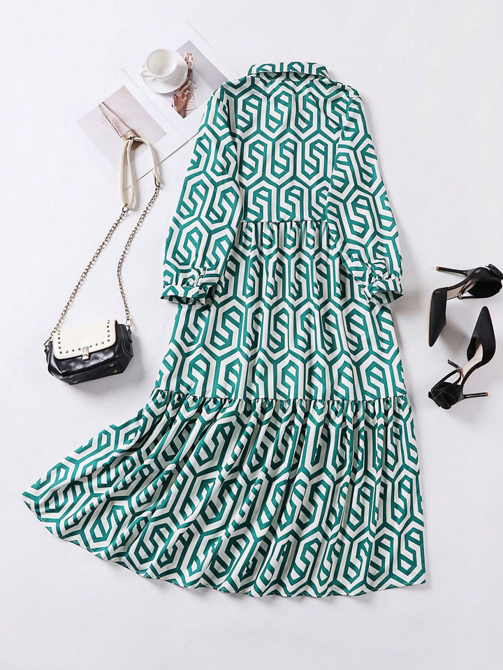 Rochie midi SHEIN, verde