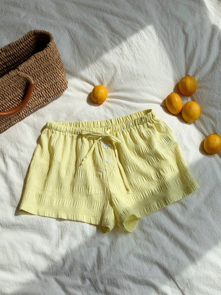 Pantaloni scurți SHEIN, galben