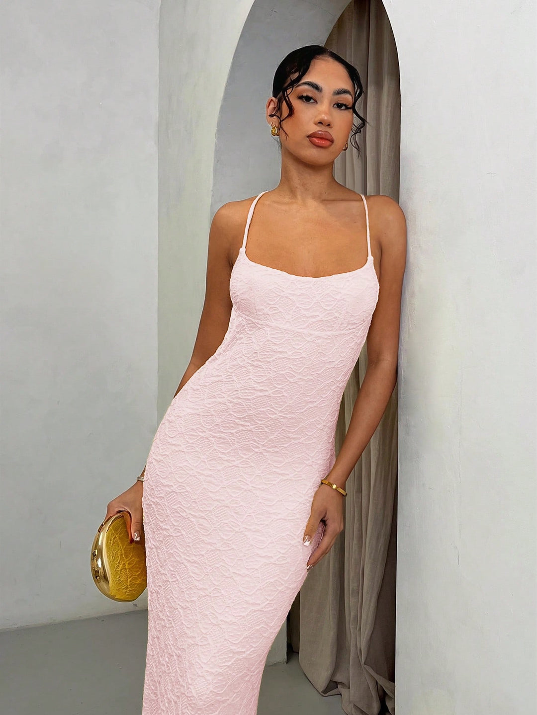 Rochie maxi SHEIN, roz