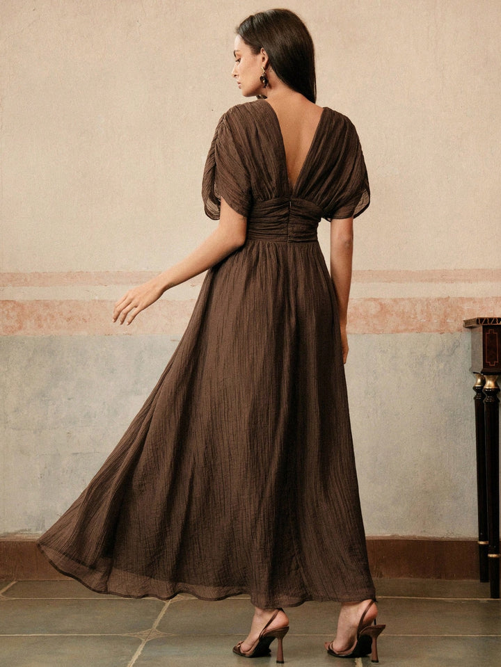 Rochie maxi SHEIN, maro