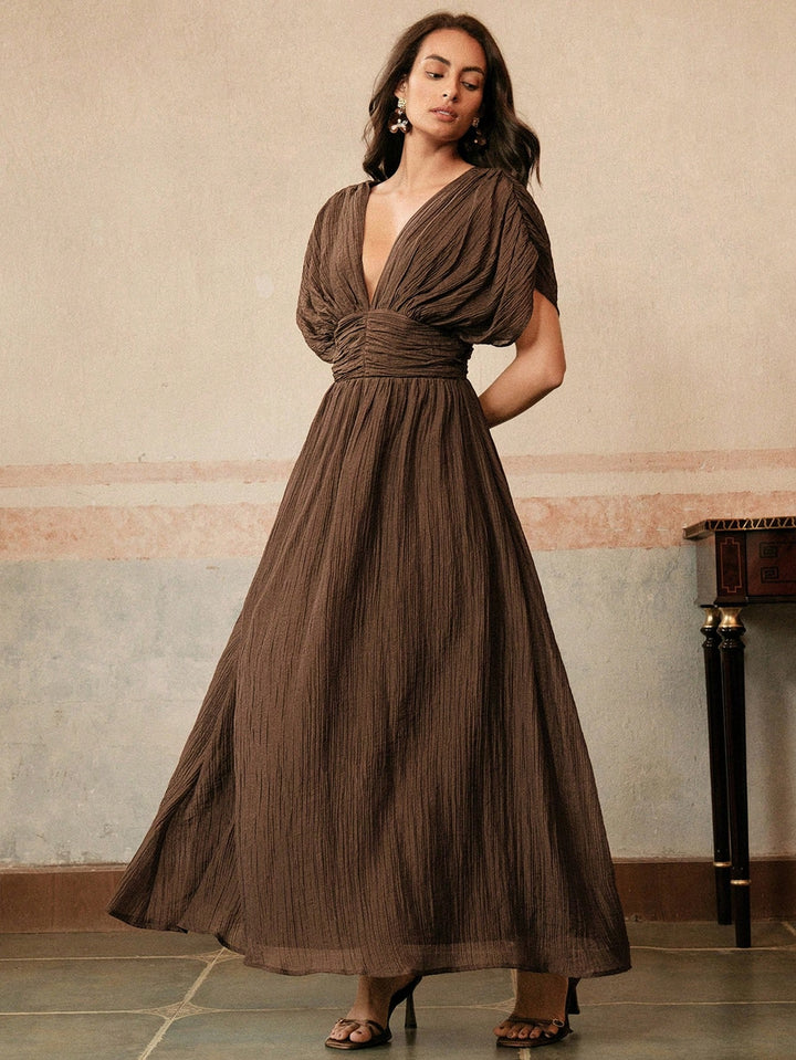Rochie maxi SHEIN, maro