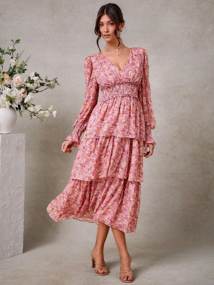 Rochie maxi SHEIN, mix culori