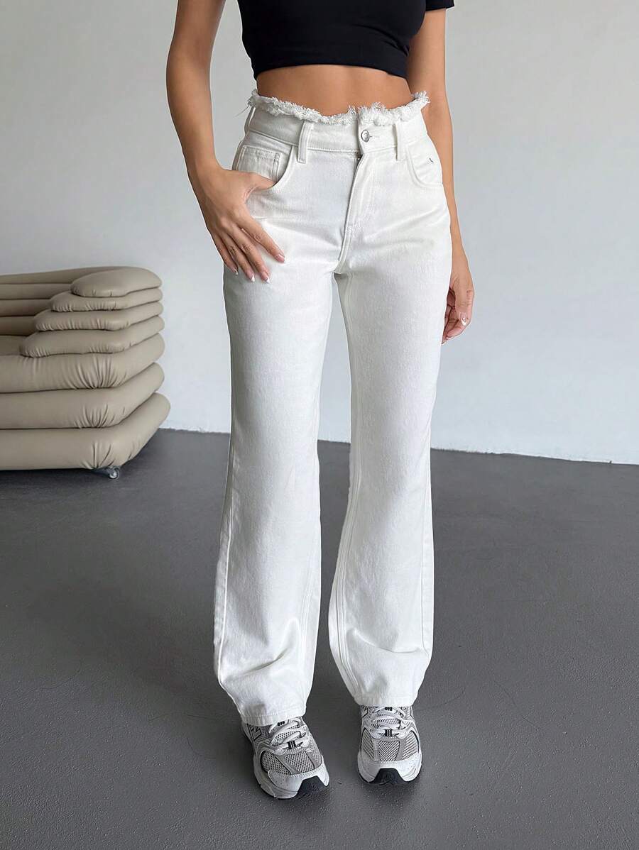 Jeans SHEIN, alb