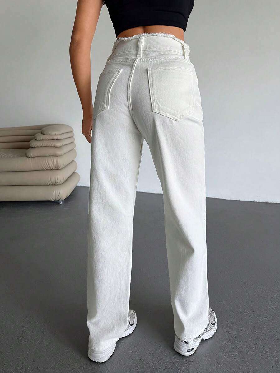 Jeans SHEIN, alb